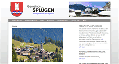 Desktop Screenshot of gemeinde-spluegen.ch