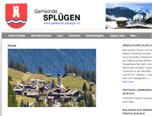 Tablet Screenshot of gemeinde-spluegen.ch